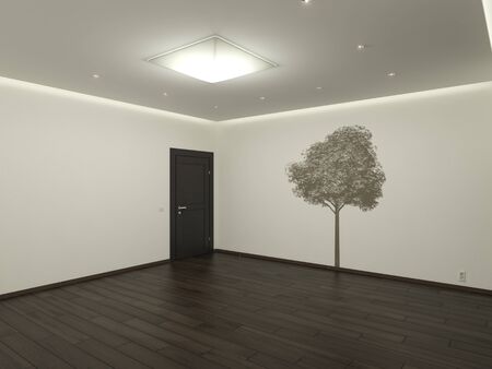 Empty room  It s 3D image の写真素材