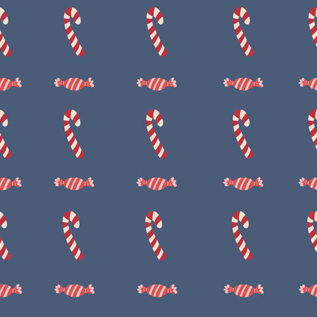 Candies hand drawn seamless patternのイラスト素材