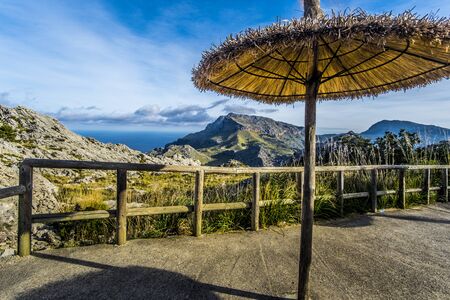 Road to Port de Sa Calobra, Mallorca, Spainの写真素材