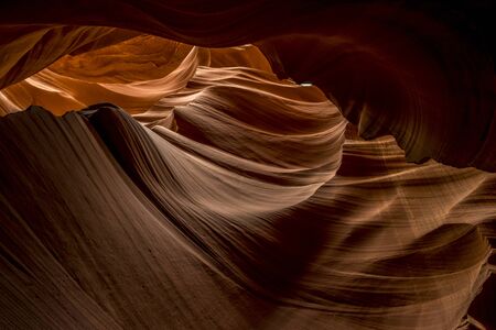 Lower Antelope Canyon - famous sandstone formations in Page, Arizona, USAの写真素材