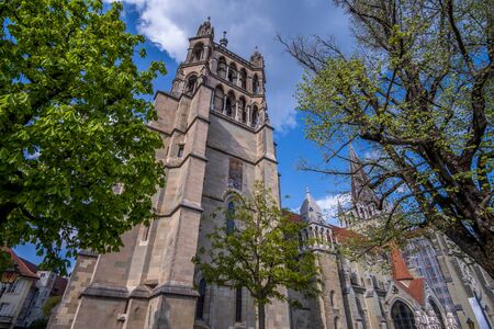 Beautiful town Lausanne in Switzerlandの写真素材