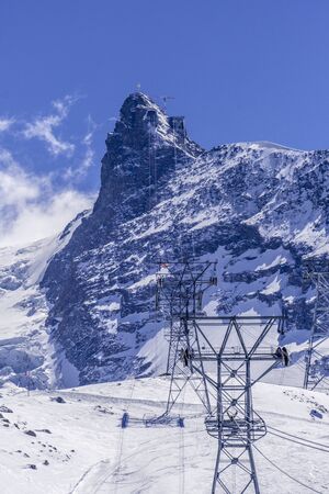 Top of Europe views in Matterhorn glacier paradise, Zermatt, Switzerlandの写真素材
