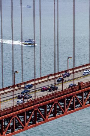 Famous Golden Gate Bridge in San Francisco, California, USAの写真素材