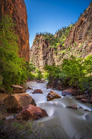 Beautiful Zion National Park in Utah, USAの写真素材