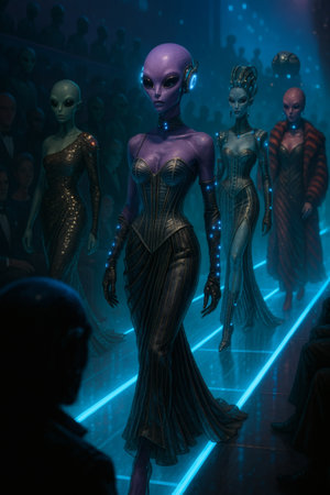 A model walks the runway at the Anna Sui fashion show during MBFW Fall 2015 at Lincoln Center in NYCの素材