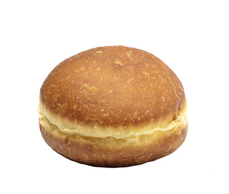  Tasty doughnut, delicious donut on white background