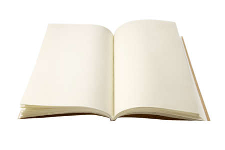 Blank Notebook isolated on white background  Copy Space  