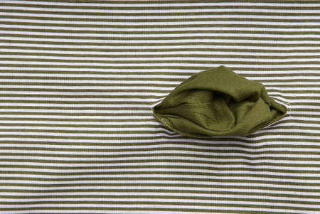 Studio shot of striped T-shirt on white background  