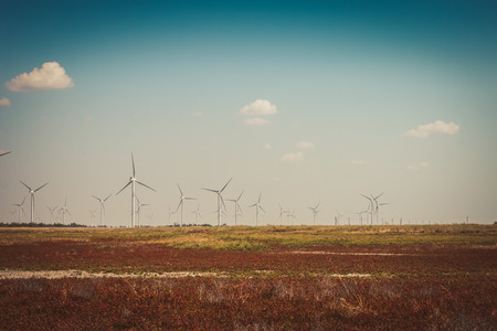 Wind farms generating clean electricity