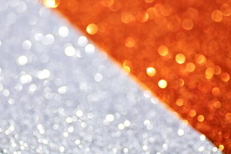 Silver and gold glitter texture background, sparkling Christmas wallpaper.の写真素材