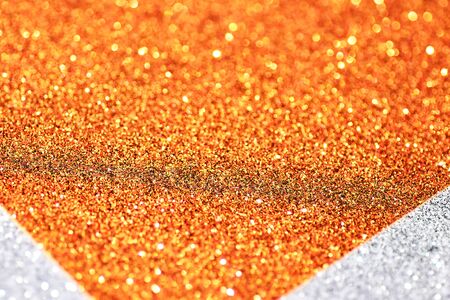 Silver and gold glitter texture background, sparkling Christmas wallpaper.の写真素材