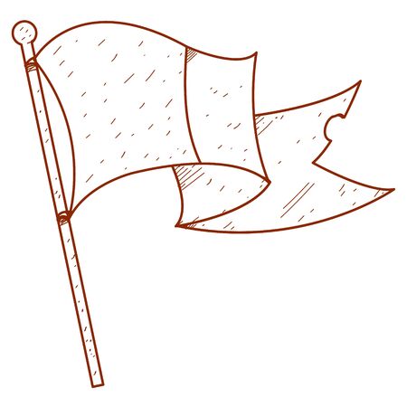 Evolving in the wind flag.のイラスト素材