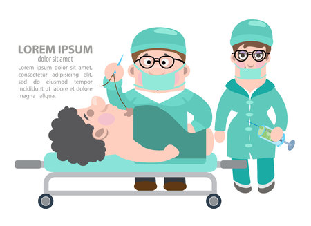 Doctors carried out an operationの写真素材