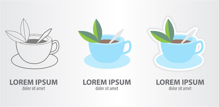 Tea icons set vector illustrationのイラスト素材
