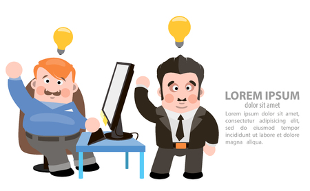 The general idea vector illustration on white background.のイラスト素材