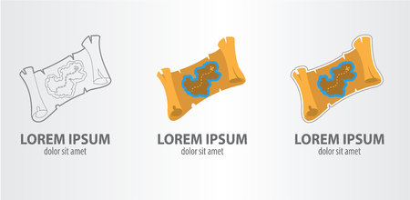 Map icon vector building process.のイラスト素材