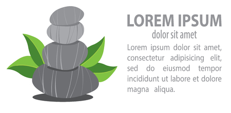 Stones for a spa vector illustrationのイラスト素材
