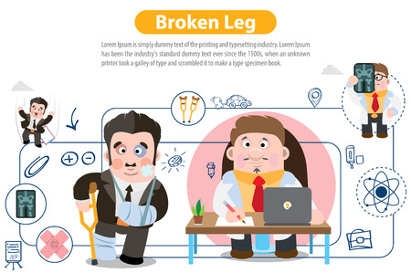 Broken Legのイラスト素材