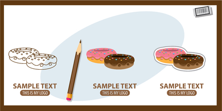 Donut , foodのイラスト素材