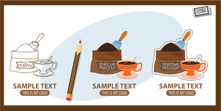 Coffee in a bagのイラスト素材