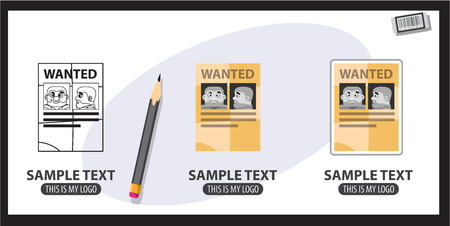 Wanted Posterのイラスト素材