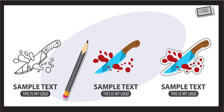 Bloody knifeの写真素材