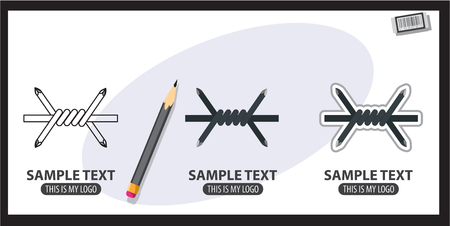 Barbed wireの写真素材