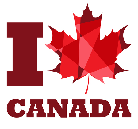 I love Canadaのイラスト素材