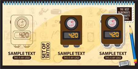 Power box, tattoo studioの写真素材