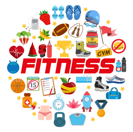 Fitnessのイラスト素材