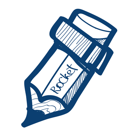 Drawing pencil icon. Design elements in hand drawn style.のイラスト素材