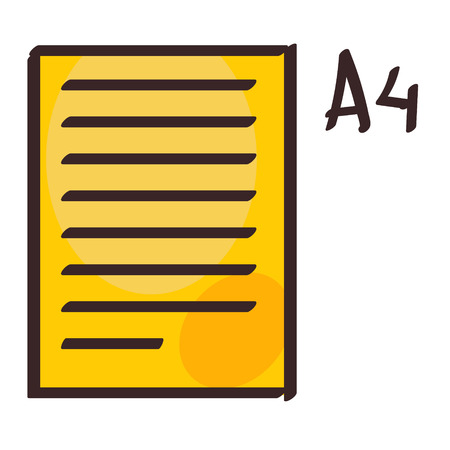 List icon with a black outline on a white background.のイラスト素材