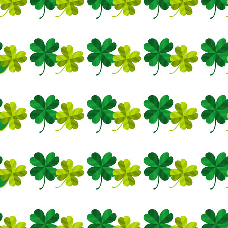Seamless pattern with four leaf clover.のイラスト素材