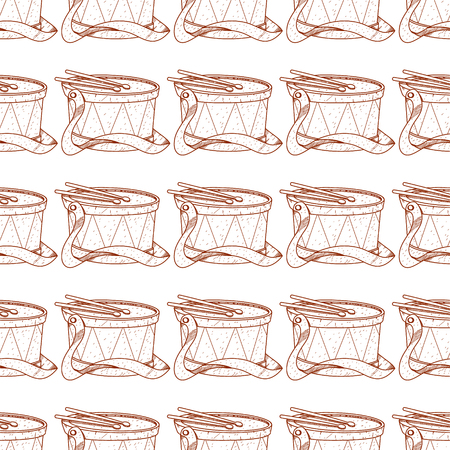 Drum seamless pattern.のイラスト素材