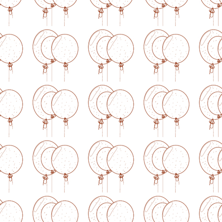 Balloons seamless pattern.のイラスト素材