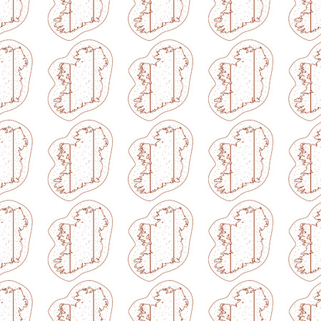 Map of Ireland seamless pattern.のイラスト素材