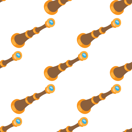 Seamless pattern for design surface Spyglass on white background.のイラスト素材