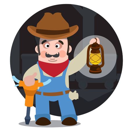 Prospector, cowboy, wild westのイラスト素材