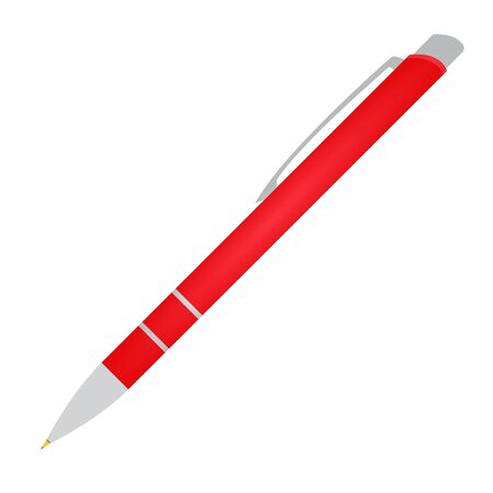 Ballpoint pen. Stationery. Vector illustration isolated on white background.のイラスト素材