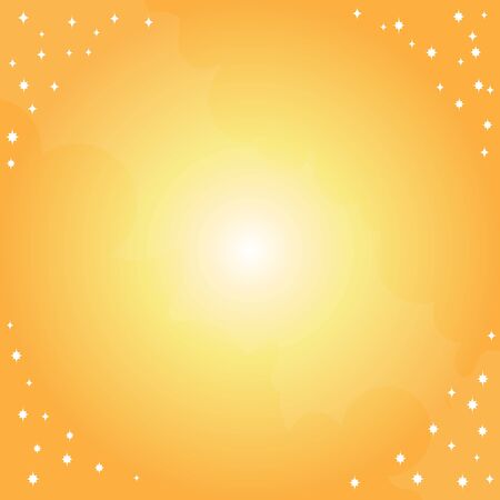 Yellow background with abstract pattern. Template for a poster, cards, leaflets.のイラスト素材