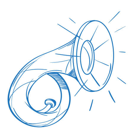 Tuba logo. The elements for infographics with a hand-drawing style.のイラスト素材