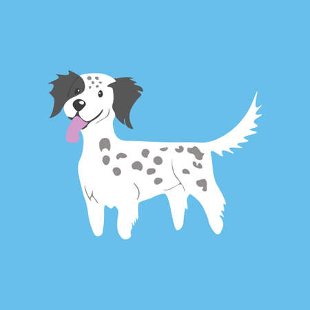 Irish Setter dog. Dog icon. Vector illustration.のイラスト素材