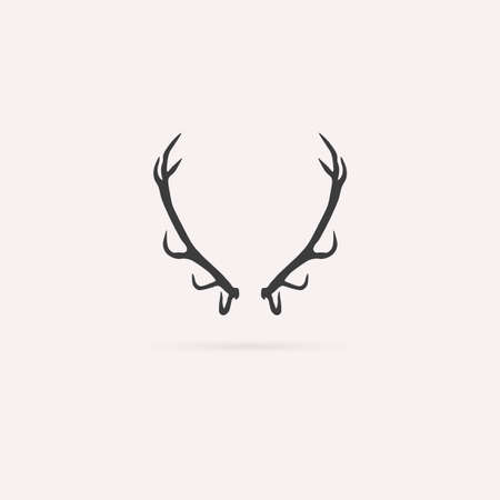 Antler icon. Vector illustration.のイラスト素材