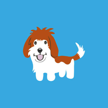 Basset griffon icon. Vector illustration.のイラスト素材