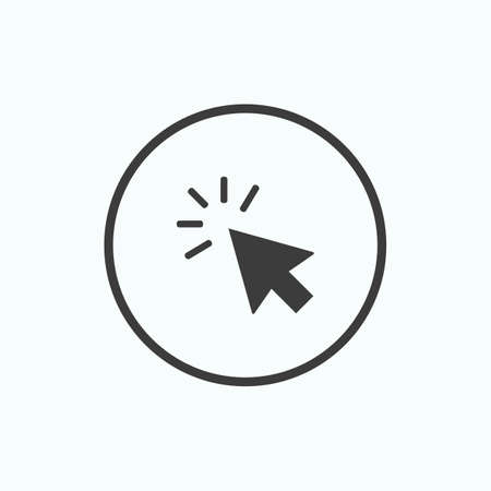 Click icon. Pointer Arrow. Vector illustration.のイラスト素材