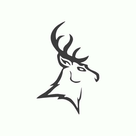 Deer icon. Vector illustration.のイラスト素材