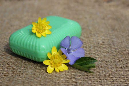 Organic toilet soapの写真素材