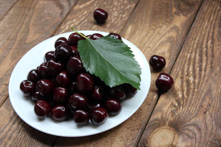 Organic ripe cherries
