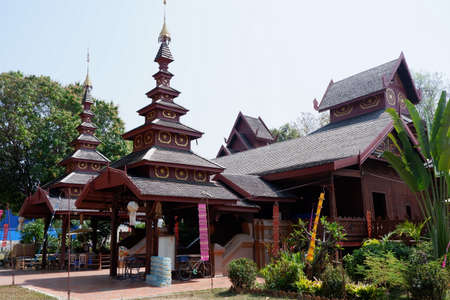 Wat Chom Sawan or Wat Chong Nuea in Phrae, Thailandの写真素材