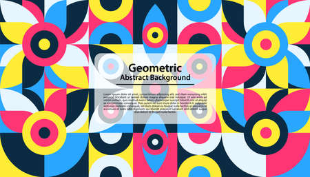 Abstract design of colorful geometric background.のイラスト素材